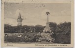 AK Husum Schlossgarten mit Kriegerdenkmal u. Wasserturm 1913