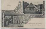 AK Husum Altsächsisches Bauernhaus Heldt'sches Haus Der Saal mit 2 Personen 1903
