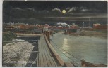 AK Husum Abendstimmung Hafen Mondschein 1913