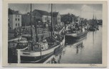 AK Husum Hafen Gasthof mit Schiff Pellworm 1925