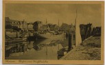AK Husum Hafen und Schiffbrücke Schiffe 1943