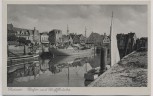 AK Husum Hafen und Schiffbrücke Feldpost 1940