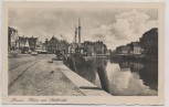 AK Foto Husum Hafen und Schiffbrücke Schiff Argus Stettin 1940