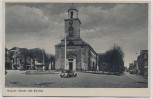 AK Husum Markt mit Kirche Auto 1935