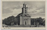 AK Husum Kirche mit Menschen 1937