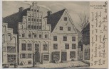 Künstler-AK Husum Alt-Husum Großstraße 1915