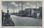 AK Husum Binnenhafen Schiffe 1930