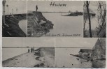 AK Mehrbild Husum Sturmflut nach dem 17. Februar 1962