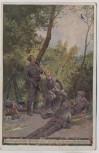 Künstler-AK Unsere Feldgrauen Paul Hey Verein für Deutschtum Soldaten Feldpost 1918