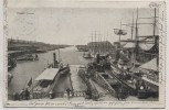 VERKAUFT !!!   AK Bremen Freihafen Schiffe 1911