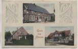 VERKAUFT !!!   AK Gruß aus Hilmsen Altmark Gastwirtschaft Gruss Pfarrhaus Wohnhaus Kersten b. Ellenberg Wallstawe Salzwedel 1914 RAR