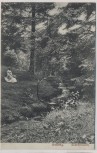 AK Solling Clärchensruh mit Dame bei Dassel 1907