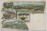 AK Gruss aus Richelsdorf Gasthaus zum Rosenkranz Post Barytwerke b. Wildeck 1900 RAR