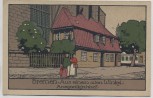 Steindruck AK Bremen Aus einem alten Winkel Ansgariikirchhof 1920