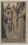 Steindruck AK Bremen Aus einem alten Winkel Stephanitorwall-Strasse 1920