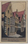 Steindruck AK Bremen Aus einem alten Winkel Hankenstrasse 1920