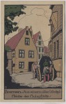 Steindruck AK Bremen Aus einem alten Winkel Hinter der Holzpforte 1920