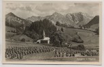 AK Foto Rotspitze und Daumen bei Sonthofen Kirche 1950