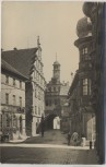 AK Foto Marktbreit am Main Rathaus mit Menschen 1940