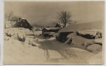 AK Foto Holzhau im Erzgebirge Ortsansicht im Winter b. Rechenberg-Bienenmühle Feldpost 1942