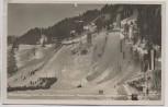 AK Foto Garmisch-Partenkirchen Olympia Sprungschanze viele Fahnen Menschen 1936