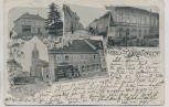 AK Gruss aus Drulingen Elsass Wirtschaft zum Adler Amtsgericht Hauptstrasse Bas-Rhin Frankreich 1900 RAR