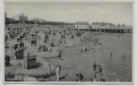 AK Foto Ostseebad Zinnowitz Strand viele Menschen Strandkörbe 1937