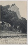 AK Insel Rügen Königsstuhl und Fischerhütte b. Stubbenkammer Sassnitz 1905
