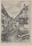 Künstler-AK Reimesch Niederstinzel Lothringen Moselle Frankreich Das größere Reich VDA Nr. 16 1935
