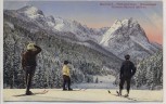 AK Garmisch-Partenkirchen Riessersee 3 Skifahrer 1916