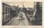 AK Maikammer Rheinpfalz Bahnhofstrasse mit Straßenbahn Neustadt 1933 RAR