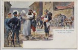 Künstler-AK Jouy-aux-Arches Szene aus dem Krieg 1870 Soldaten 1912