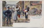Künstler-AK Jouy-aux-Arches Szene aus dem Krieg 1870 Soldaten 1912