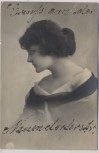 AK Foto Frau Seitenansicht 1917