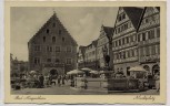 AK Foto Bad Mergentheim Marktplatz Markt viele Menschen 1940