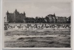 AK Ostseebad Zinnowitz Westlicher Strand mit Schwabes Hotel 1950