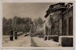 AK Foto Gotha Schloss Friedenstein Schloßpartie im Winter 1929