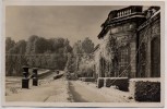 AK Foto Gotha Schloss Friedenstein Schloßpartie im Winter 1929