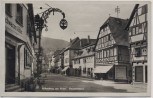 AK Foto Miltenberg am Main Hauptstraße mit Gasthof Zum schwarzen Adler 1931