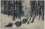 AK Schnepfenthal Erziehungsanstalt im Winter Kinder auf Schlitten b. Waltershausen Thüringen 1931 RAR