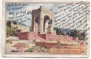AK Edenkoben Sieges-u. Friedens-Denkmal 1900