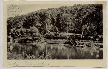 AK Insterburg Tschernjachowsk Partie an der Angerapp Ostpreußen Russland 1935