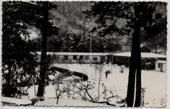 VERKAUFT !!!   AK Foto Saalfeld Remschütz Betriebsferienlager Magnus Poser im Winter 1964