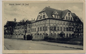 VERKAUFT !!!   AK Schwäbisch Gmünd St. Josef Rotes Kreuz Feldpost 1917 RAR