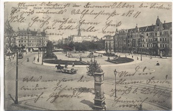 VERKAUFT !!!   AK Magdeburg Kaiser Wilhelmplatz 1910