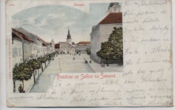 AK Schüttenhofen Sušice Marktplatz Tschechien 1900