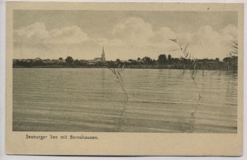 AK Bernshausen Ortsansicht mit Seeburger See bei Seeburg 1925 RAR