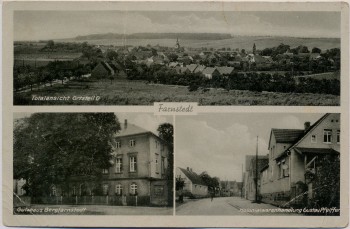 VERKAUFT !!!   AK Mehrbild Farnstedt Farnstädt Totalansicht Gutshaus Bergfarnstedt Geschäft 1940
