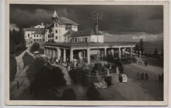 AK Foto Vysoké Tatry Štrbské Pleso Ortsansicht Hotel Marke Slovakotour 20h Hohe Tatra Slowakei 1943