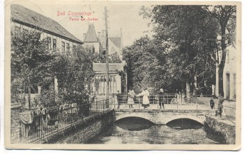 AK Bad Lippspringe Partie am Jordan Häuser Menschen 1914